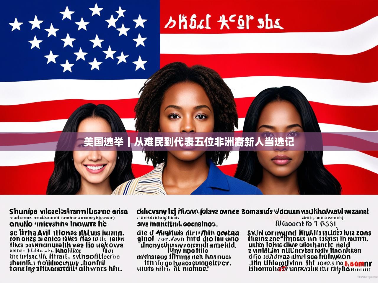 美国选举｜从难民到代表五位非洲裔新人当选记