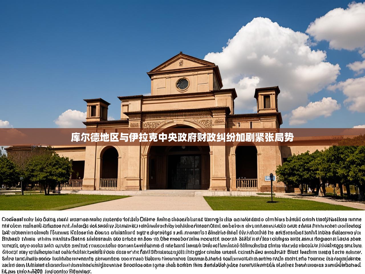 库尔德地区与伊拉克中央政府财政纠纷加剧紧张局势