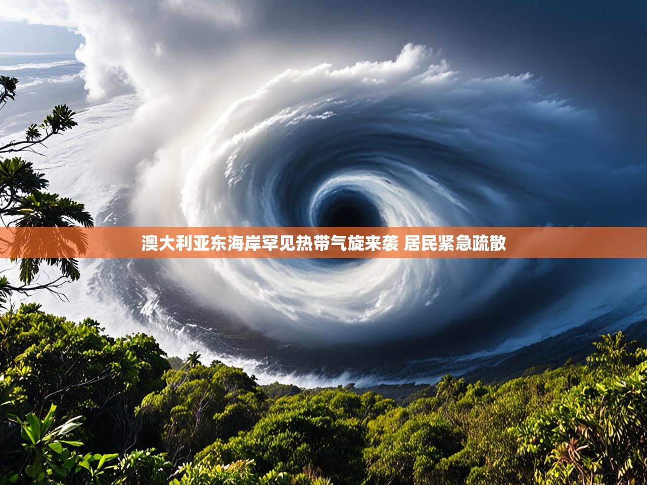 澳大利亚东海岸罕见热带气旋来袭 居民紧急疏散