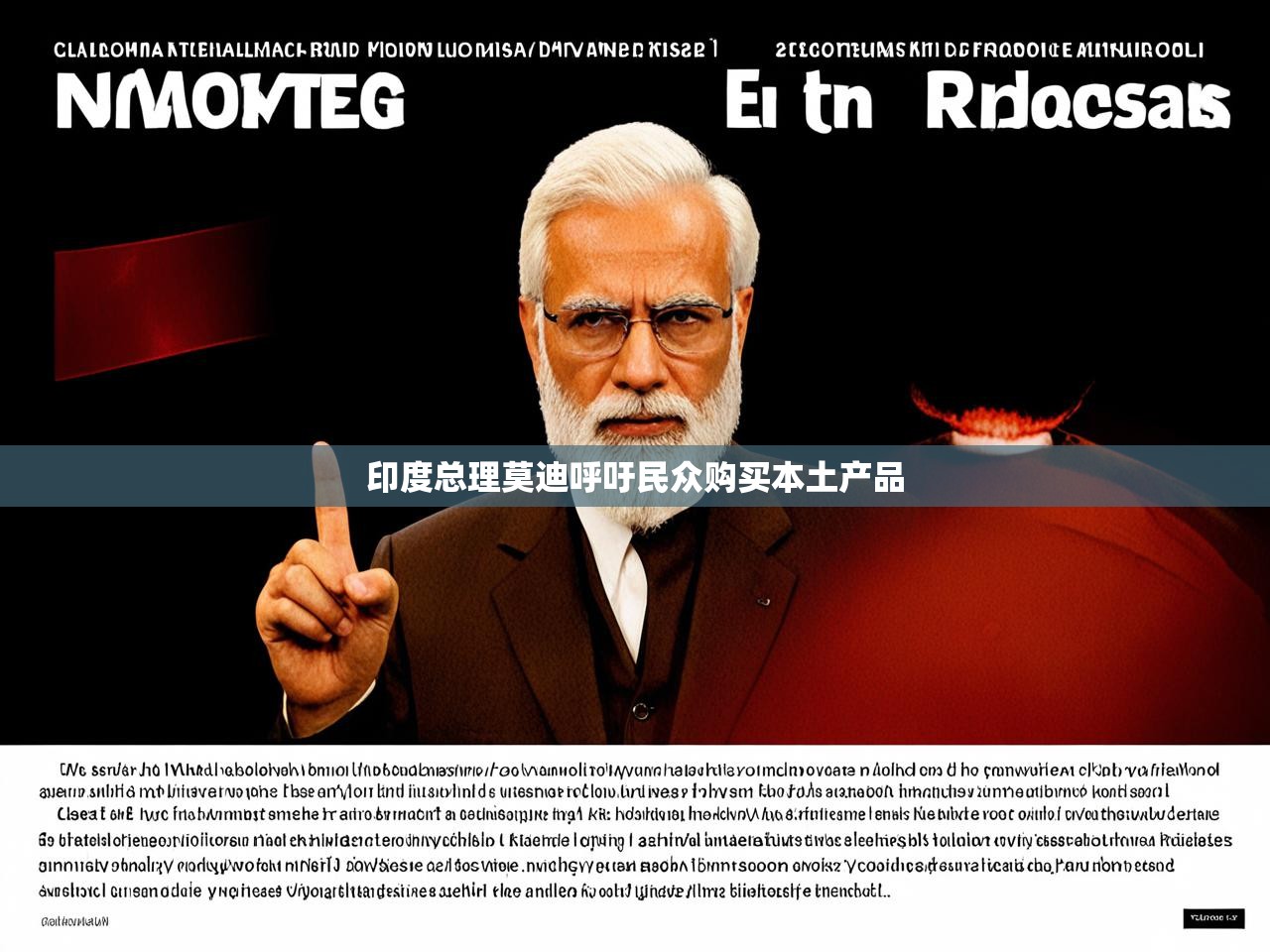 印度总理莫迪呼吁民众购买本土产品