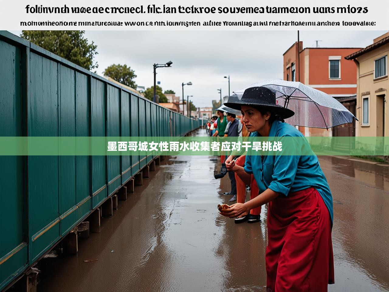墨西哥城女性雨水收集者应对干旱挑战