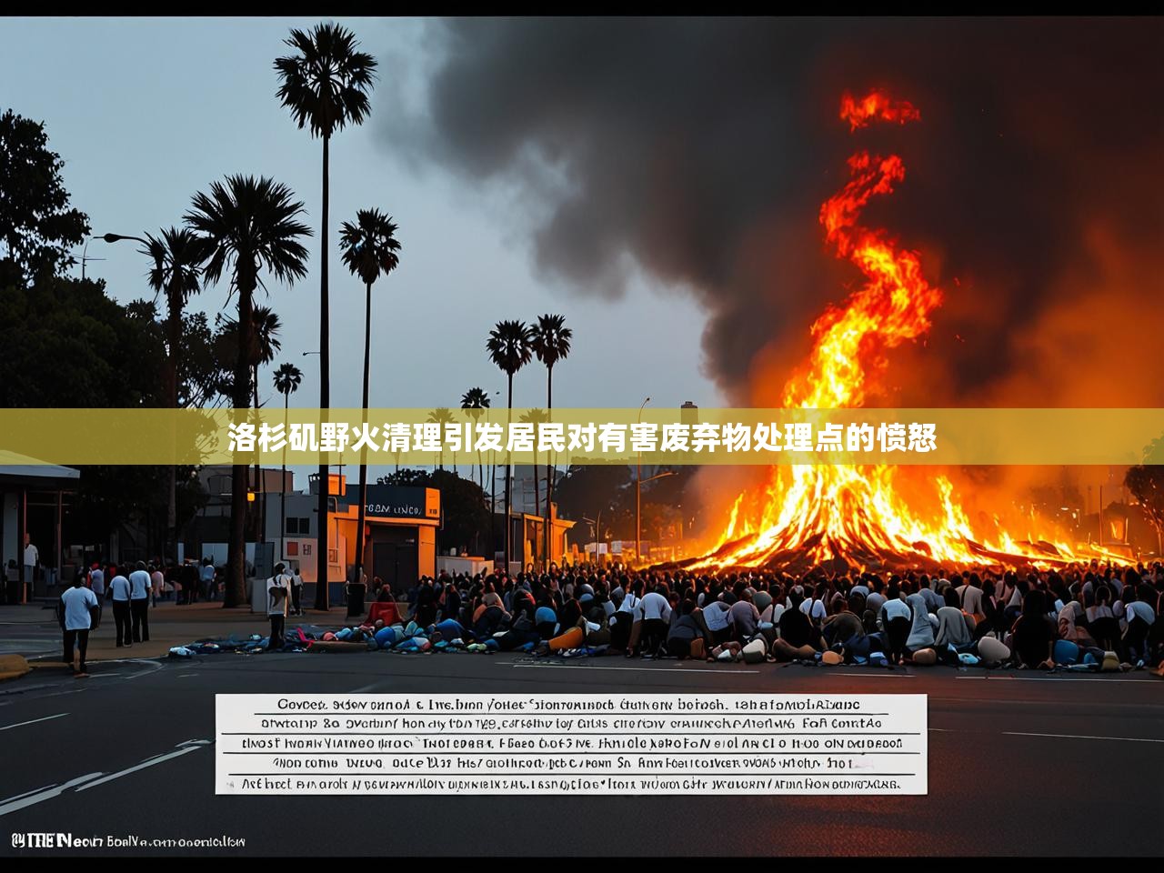 洛杉矶野火清理引发居民对有害废弃物处理点的愤怒