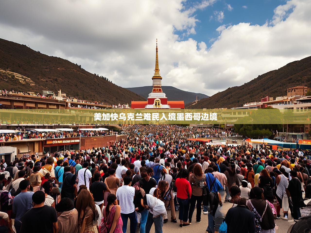 美加快乌克兰难民入境墨西哥边境