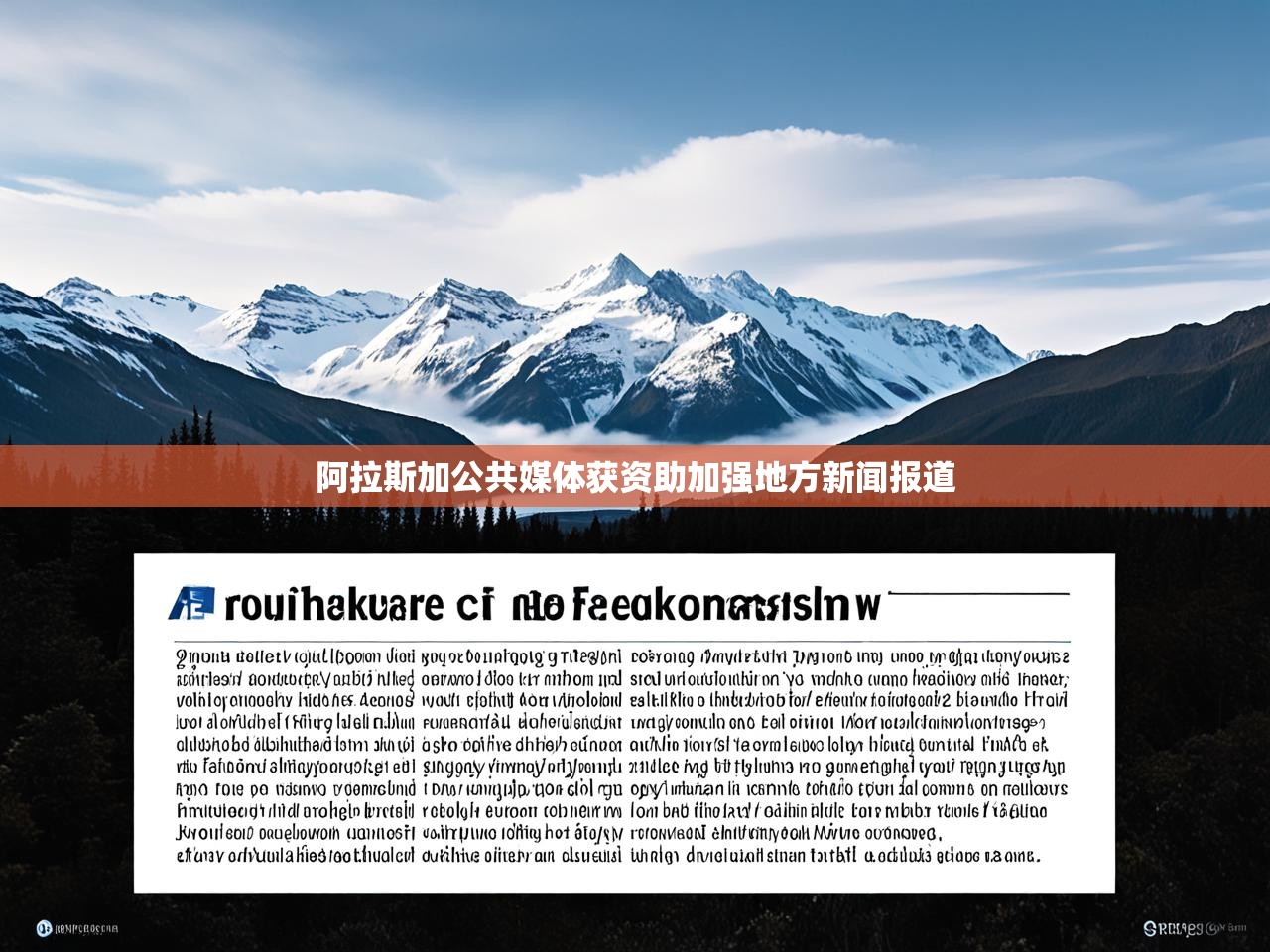 阿拉斯加公共媒体获资助加强地方新闻报道 阿拉斯加公共媒体获资助加强地方新闻报道