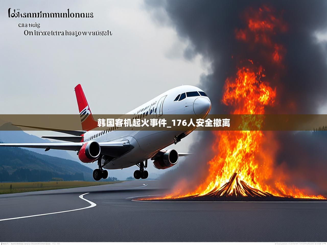 韩国客机起火事件_176人安全撤离