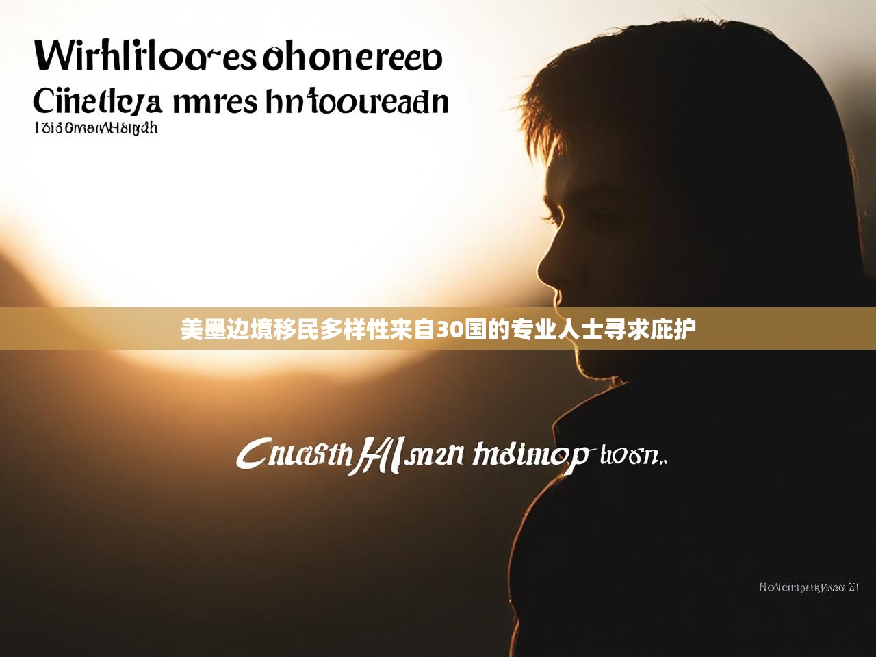 美墨边境移民多样性来自30国的专业人士寻求庇护