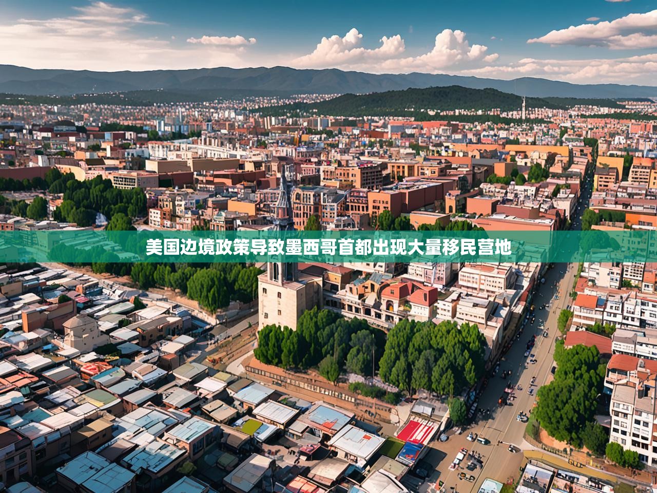 美国边境政策导致墨西哥首都出现大量移民营地