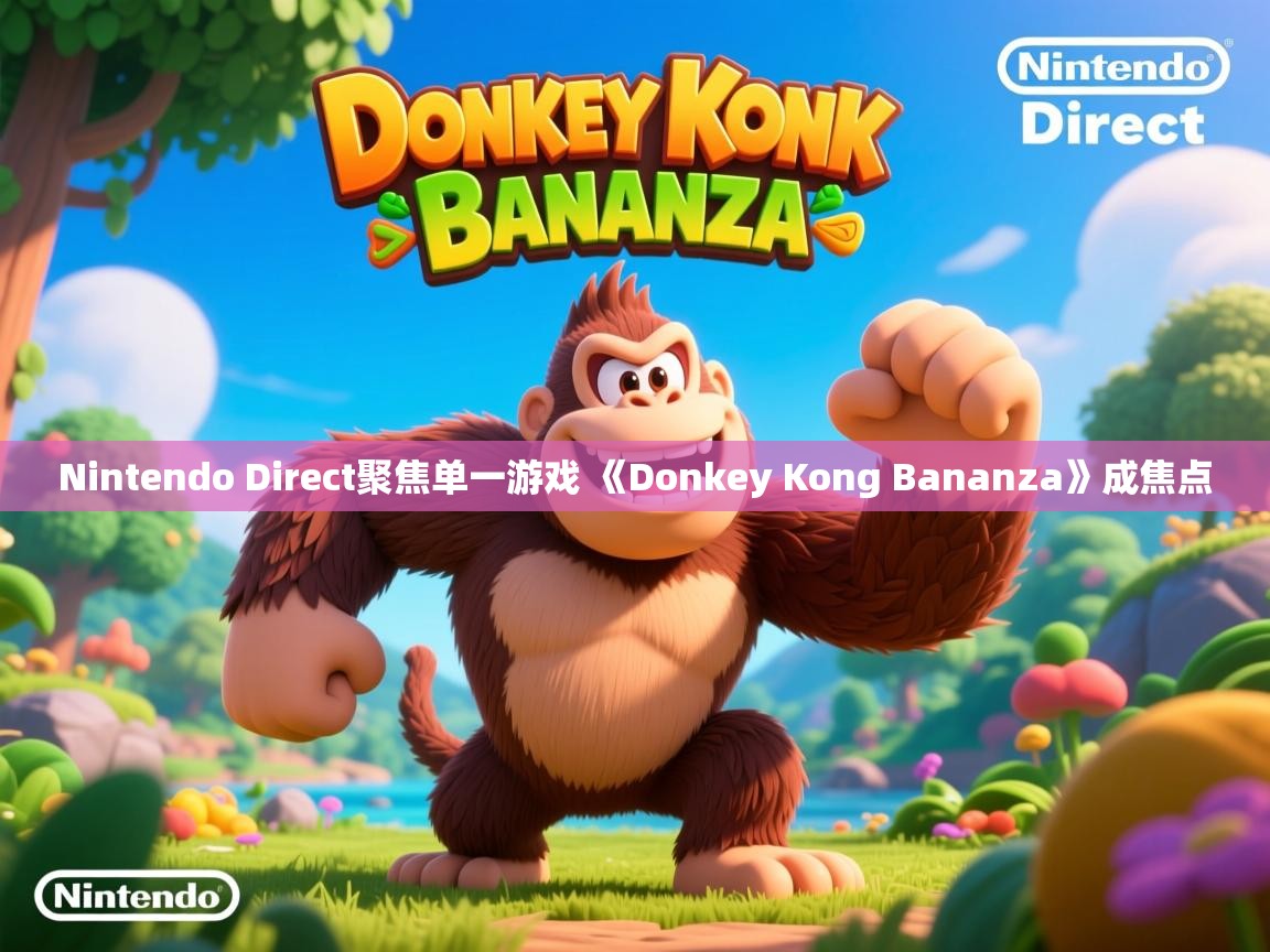 Nintendo Direct聚焦单一游戏 《Donkey Kong Bananza》成焦点