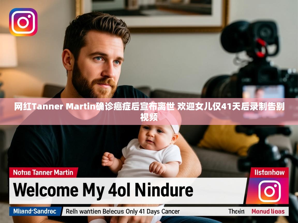 网红Tanner Martin确诊癌症后宣布离世 欢迎女儿仅41天后录制告别视频