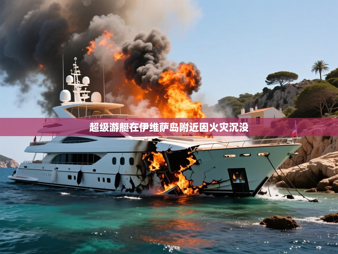 超级游艇在伊维萨岛附近因火灾沉没