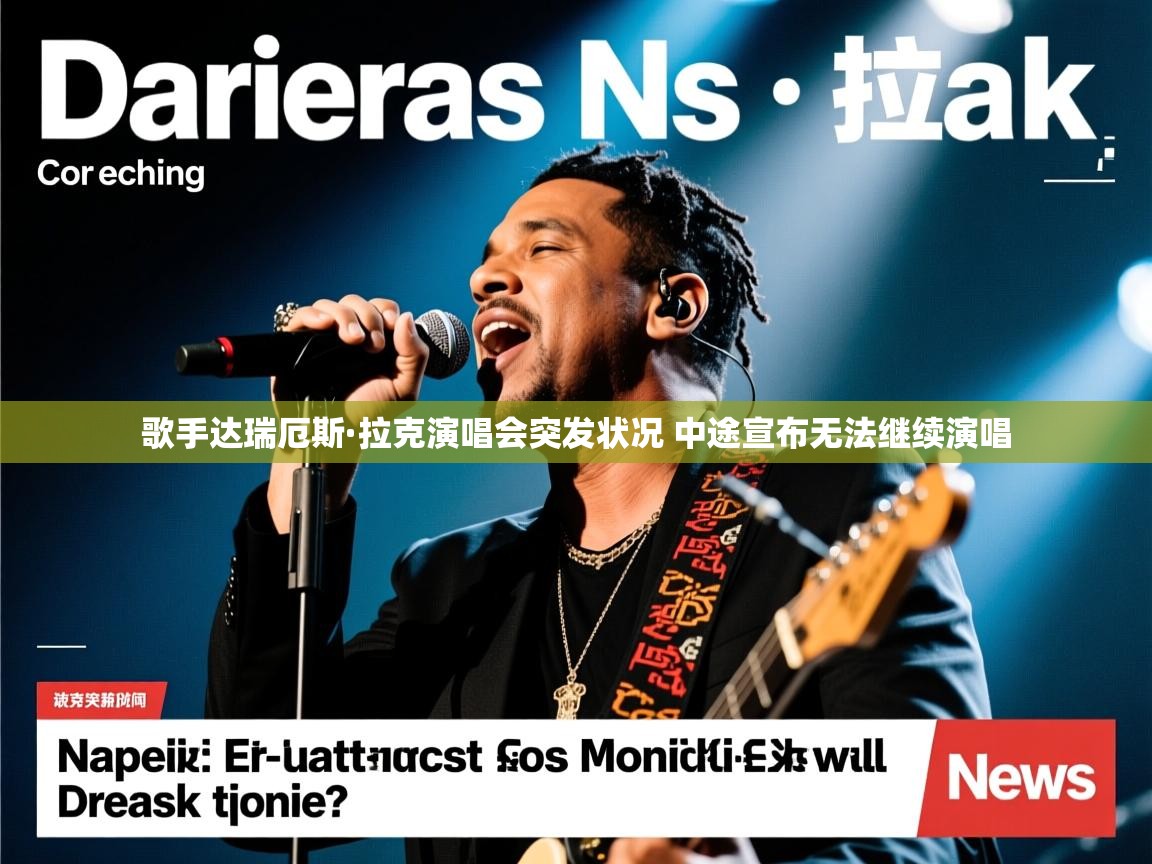 歌手达瑞厄斯·拉克演唱会突发状况 中途宣布无法继续演唱