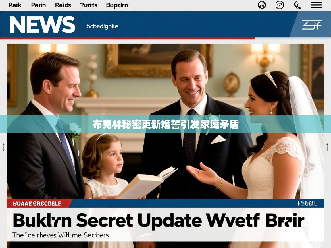 布克林秘密更新婚誓引发家庭矛盾 布克林秘密更新婚誓引发家庭矛盾