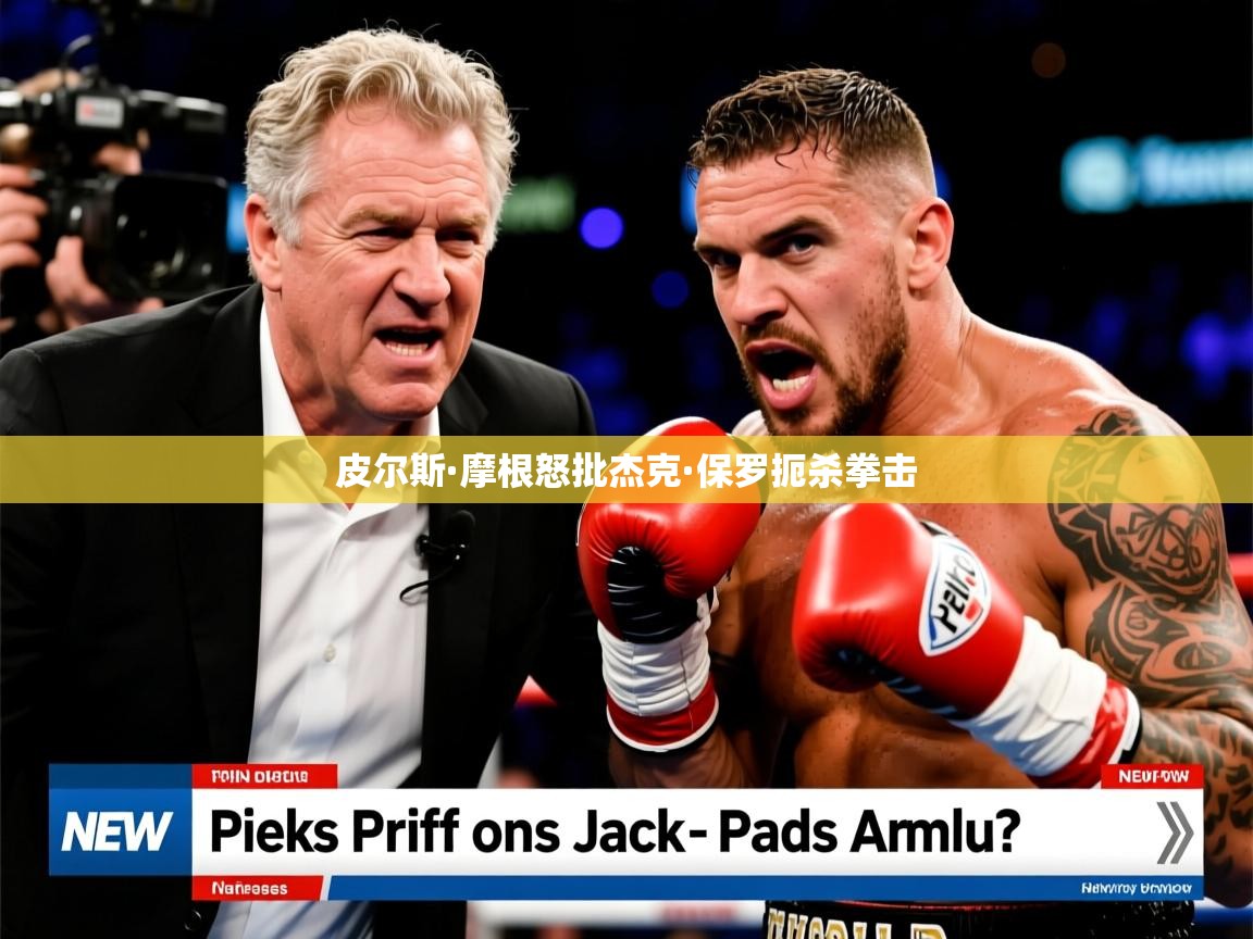 皮尔斯·摩根怒批杰克·保罗扼杀拳击