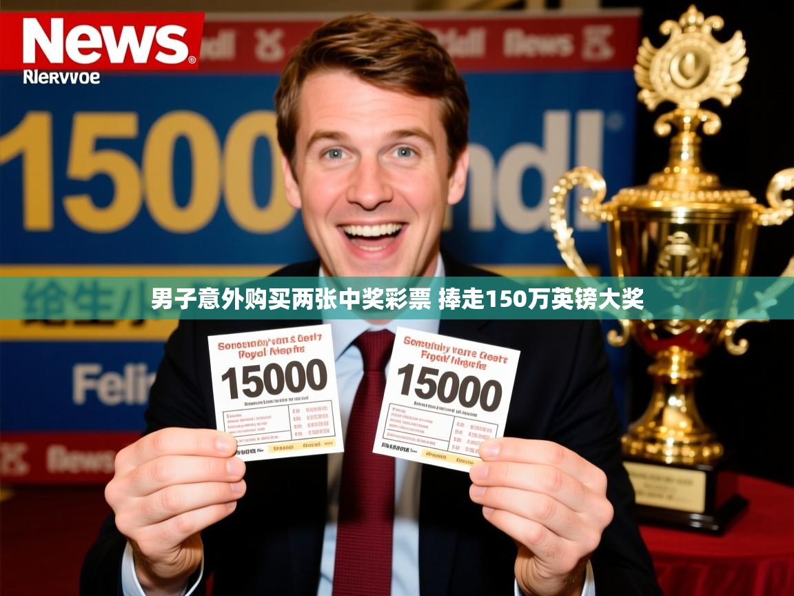 男子意外购买两张中奖彩票 捧走150万英镑大奖