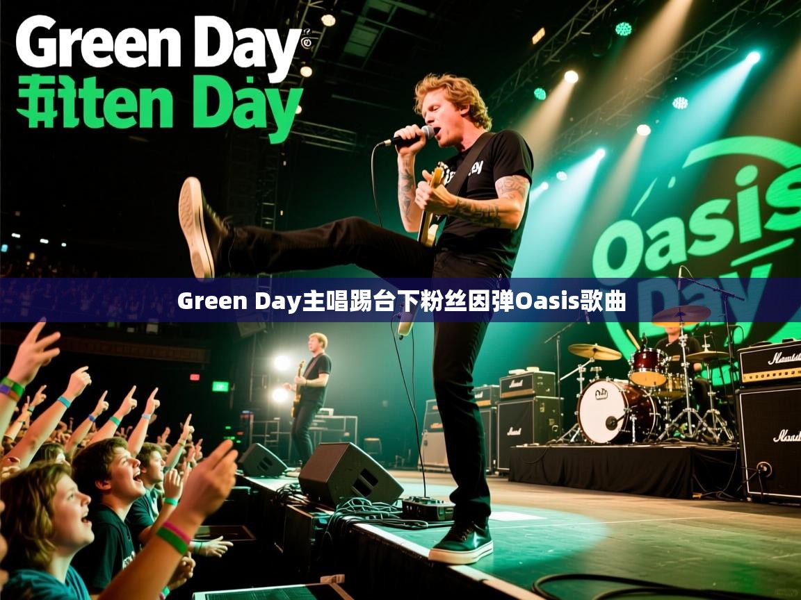 Green Day主唱踢台下粉丝因弹Oasis歌曲